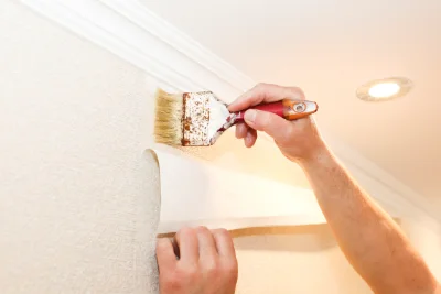 Pose de papier peint au Châtenet-en-Dognon — revêtements muraux et toiles de verre